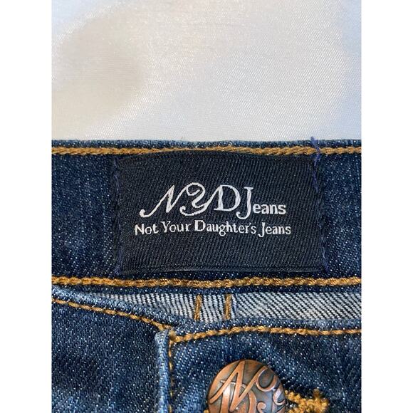 NYDJ Embellished High Waist Boot Cut Jeans - Women's Size 10 - Made in USA - Picture 5 of 11